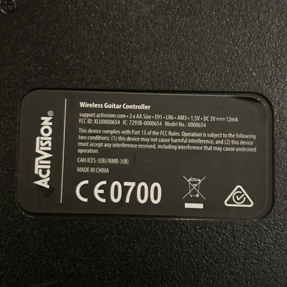 Activision Guitar Hero Power Wireless Controller Xbox 360 PS3 0000654 - Picture 9 of 9